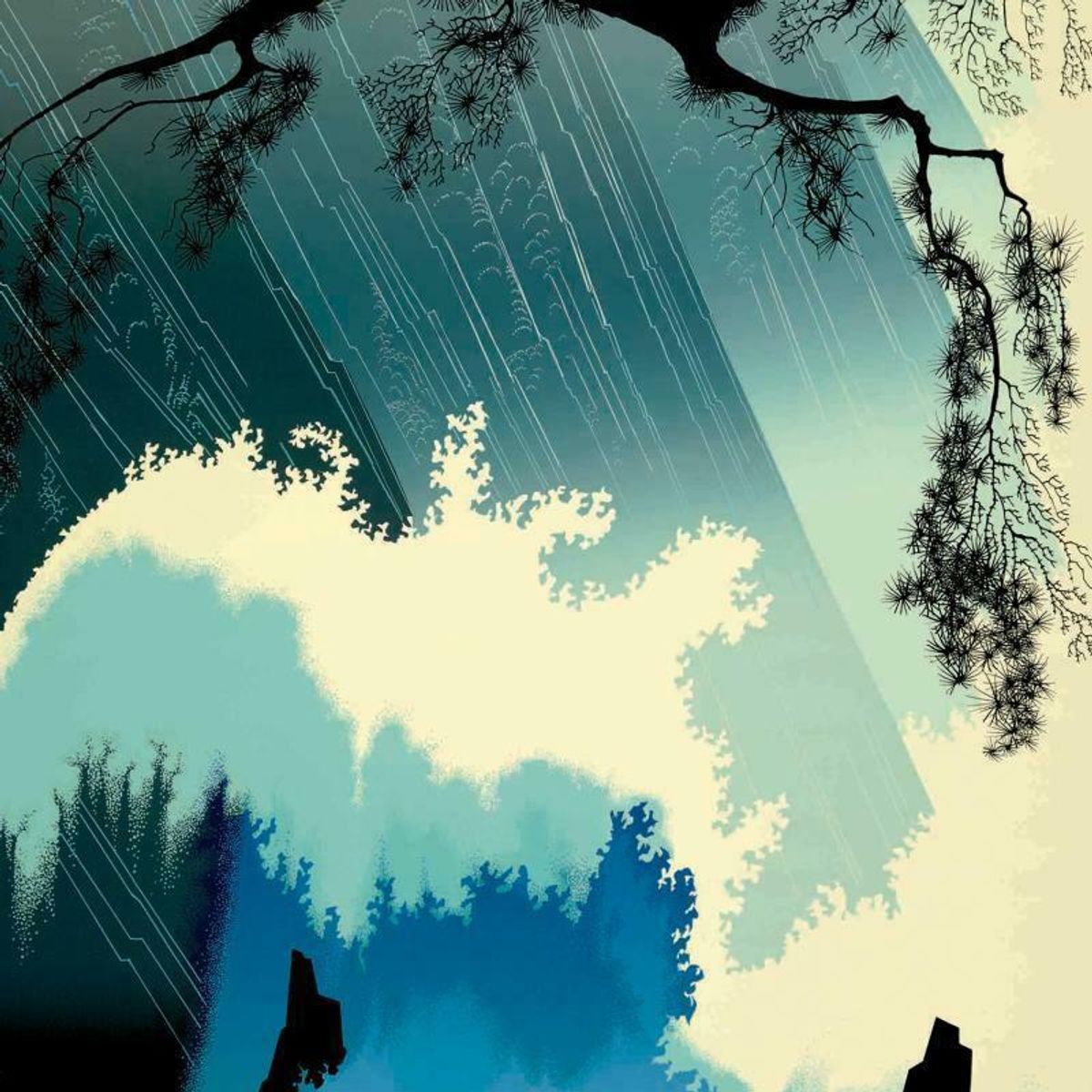 Eyvind Earle (1916-2000), "Ocean Splash" Limited Edition Serigraph on Paper; Numbered & Hand Signed; with Certificate of Authenticity.