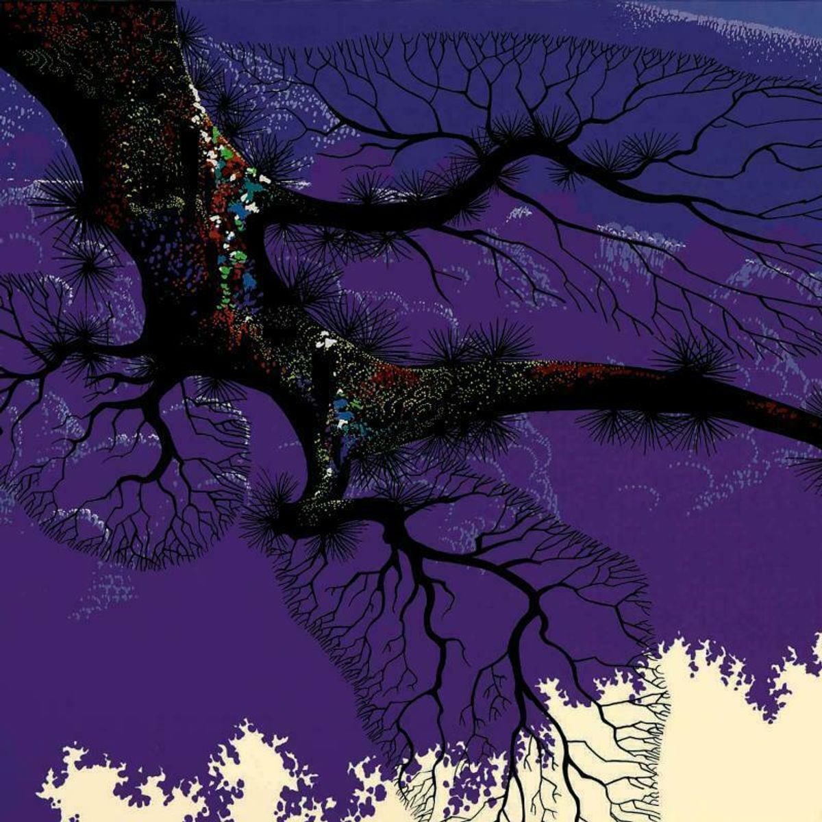 Eyvind Earle (1916-2000), "Purple Coastline" Limited Edition Serigraph on Paper; Numbered & Hand Signed; with Certificate of Authenticity.