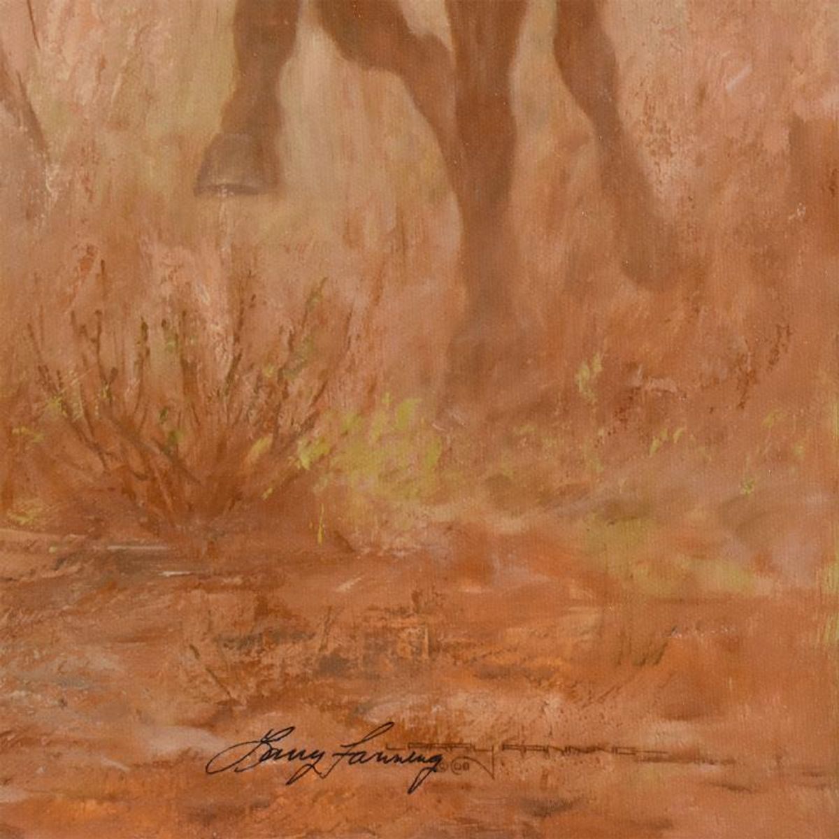 Larry Fanning (1938-2014), "Off To See The Elephant" Limited Edition on Canvas, AP Numbered and Hand Signed with Letter of Authenticity.