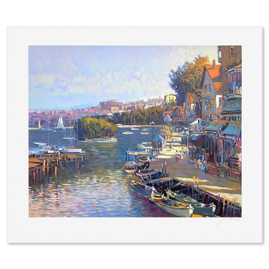 Ming Feng, "Bay Side Village" Limited Edition Printer's Proof Serigraph, Numbered and Hand Signed with Letter of Authenticity