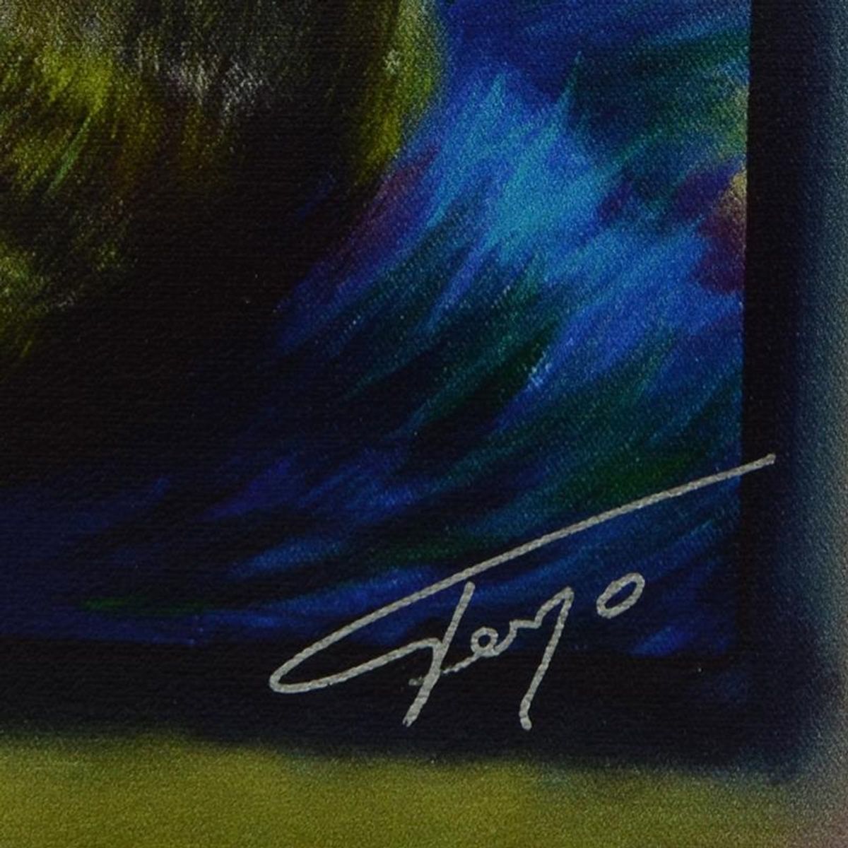 Ferjo, "Cuddle Up with Mom" Limited Edition on Canvas, Numbered and Signed with Letter of Authenticity.