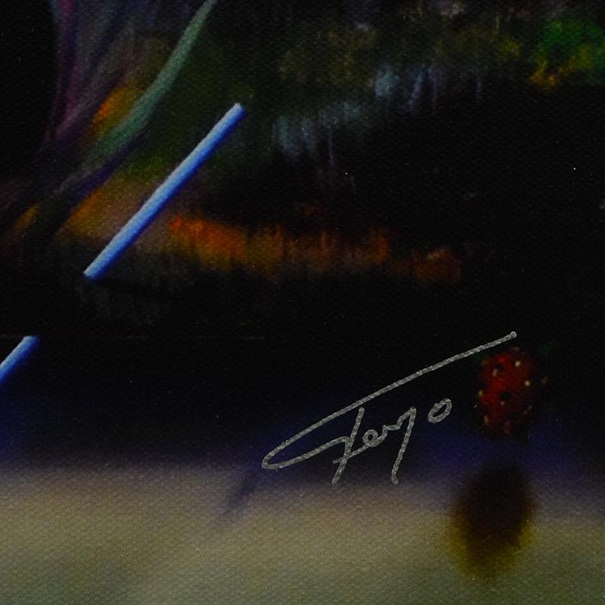 Ferjo, "Love Comes in All Sizes" Limited Edition on Canvas, Numbered and Signed with Letter of Authenticity.