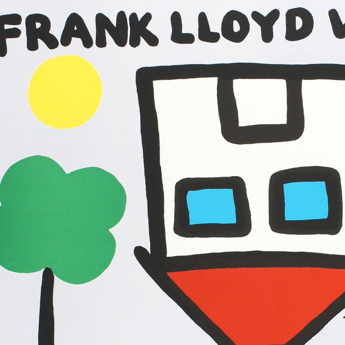 Frank Lloyd Wrong Limited Edition Lithograph by Todd Goldman, Numbered and Hand Signed with Certificate of Authenticity.