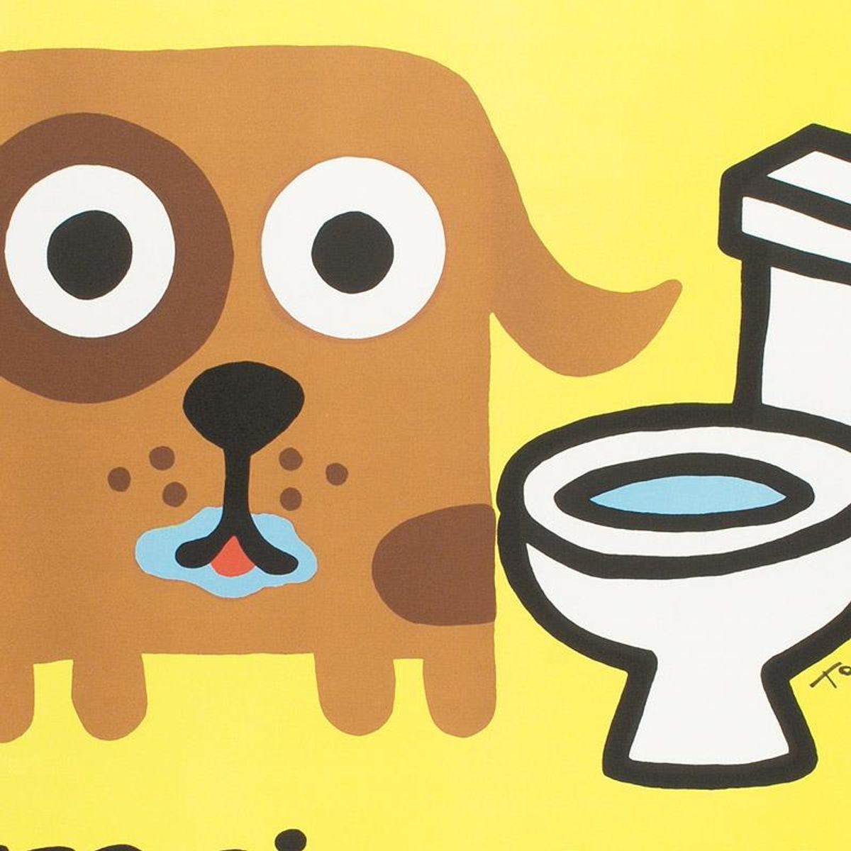 After Dinner Drink Limited Edition Lithograph by Todd Goldman, Numbered and Hand Signed with Certificate of Authenticity.