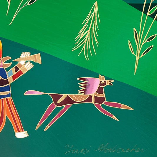 Yuri Gorbachev, "Musicians in Borovici" Hand Signed Serigraph with Letter of Authenticity