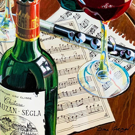 Dima Gorban, "Merry Music" Hand Signed Limited Edition Serigraph on Paper with Letter of Authenticity.