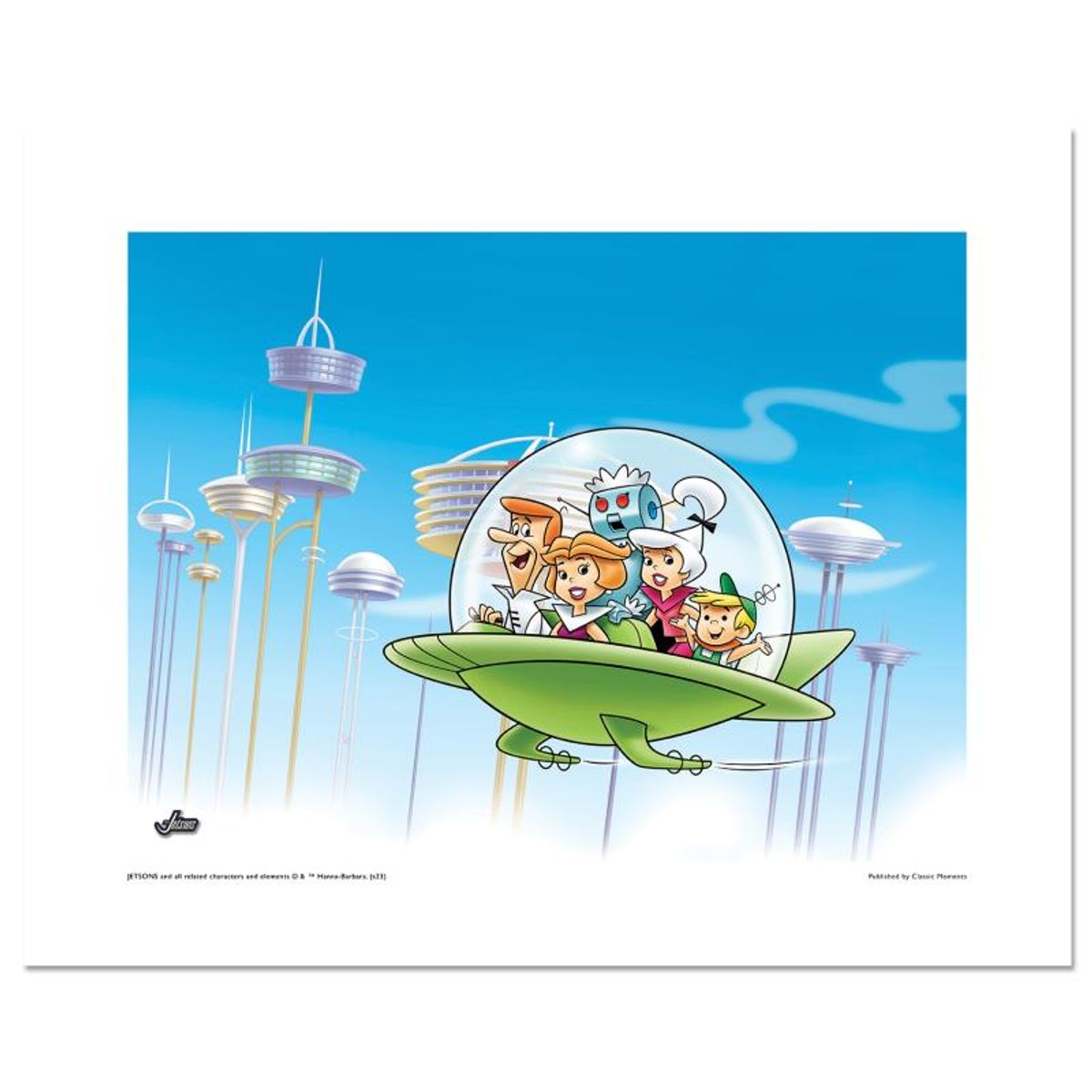 The Jetsons "In Orbit City" Numbered Limited Edition with Certificate of Authenticity.