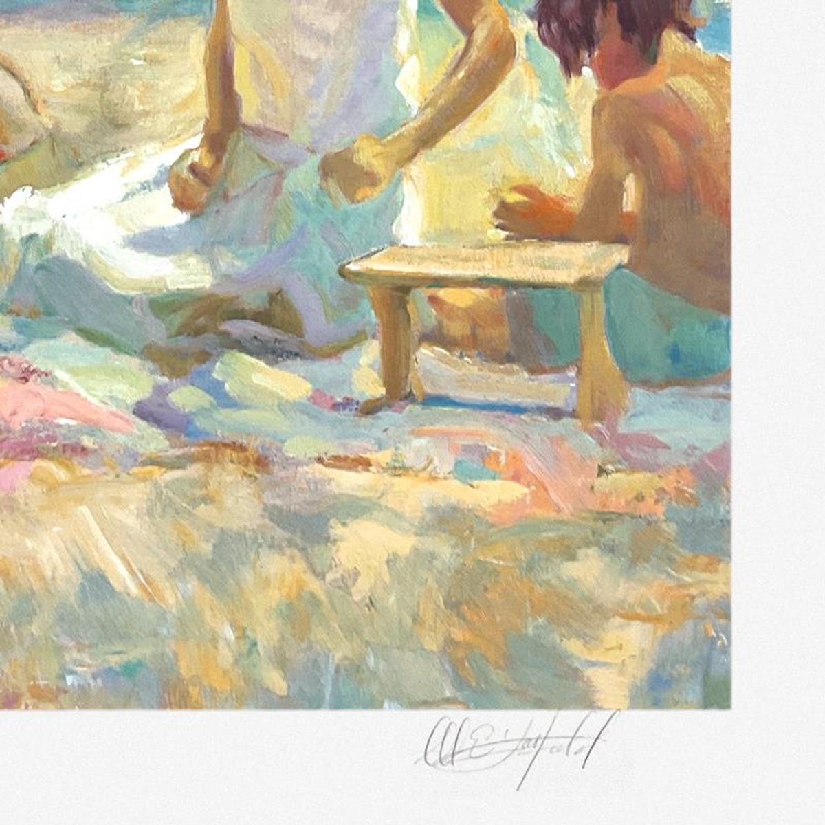 Don Hatfield, "Summer Afternoon" Limited Edition Printer's Proof Serigraph, Numbered and Hand Signed with Letter of Authenticity.