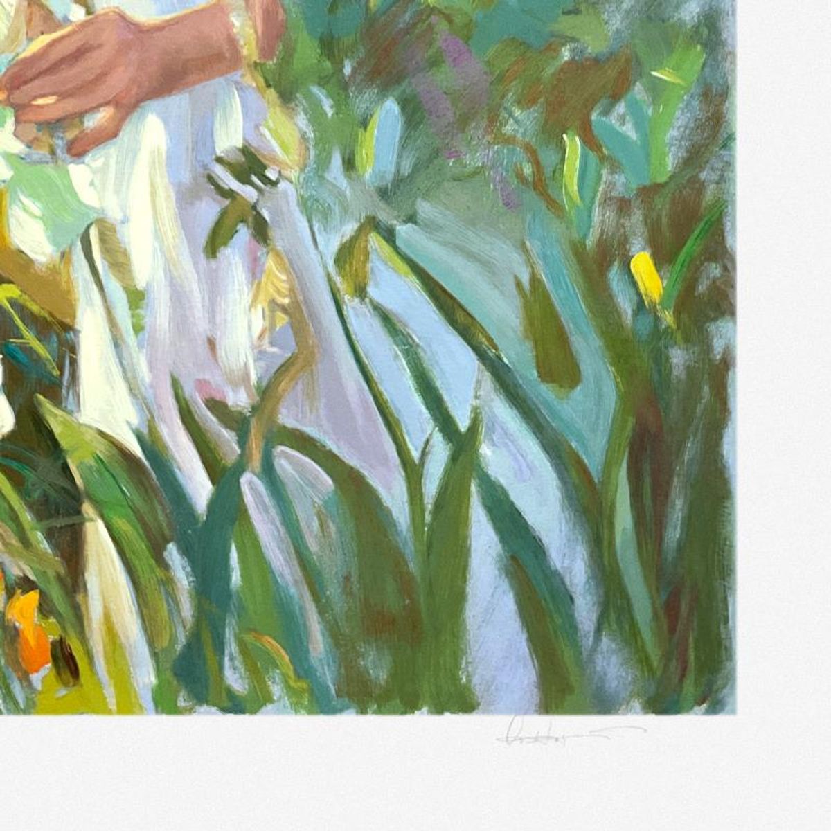 Don Hatfield, "Sweet Scents" Limited Edition Printer's Proof Serigraph, Numbered and Hand Signed with Letter of Authenticity.