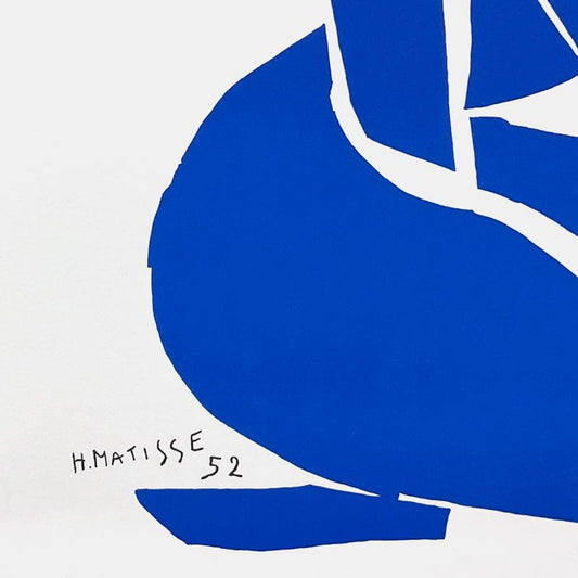 Henri Matisse 1869-1954 (After), "Nu Bleu I" Limited Edition Lithograph with Certificate of Authenticity.