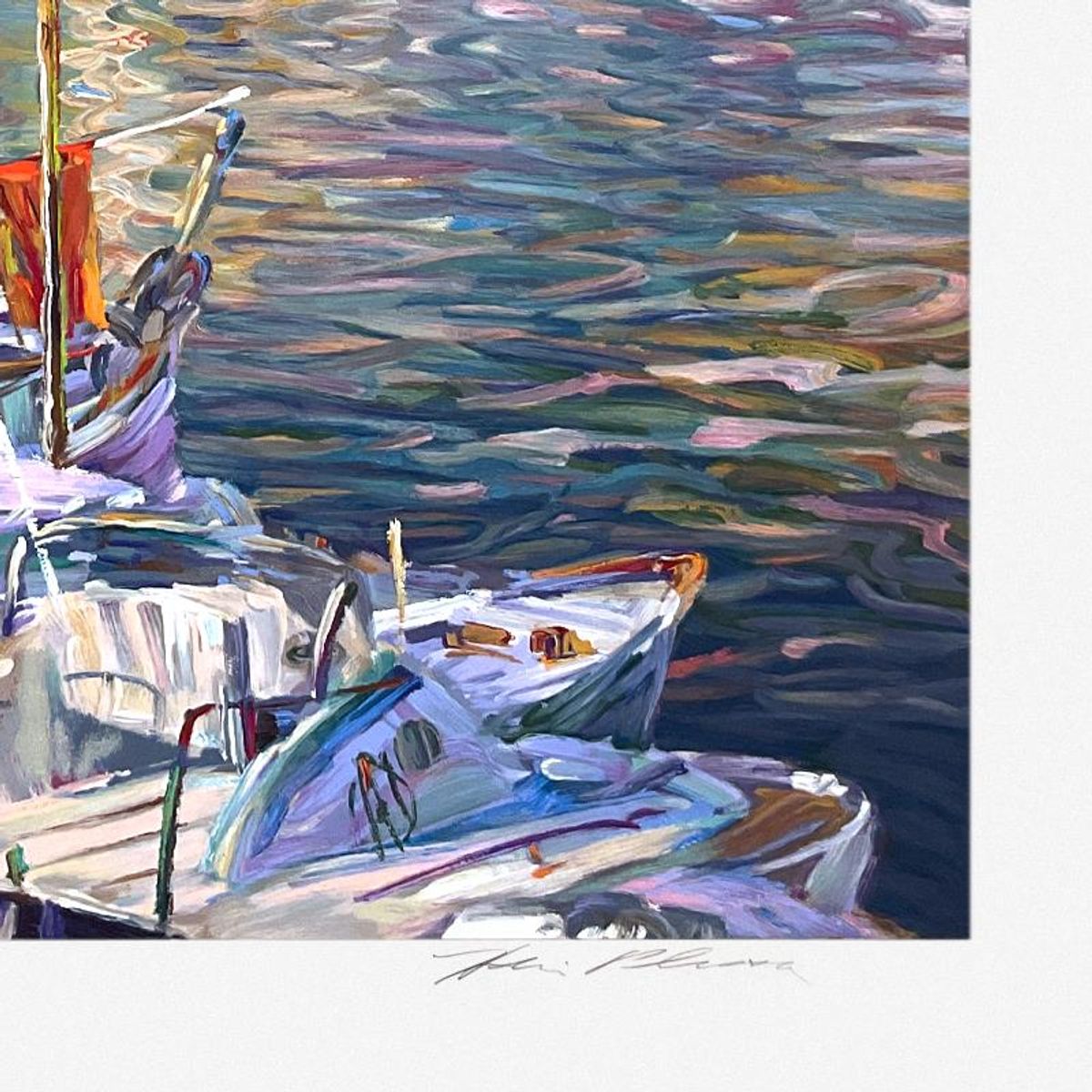 Henri Plisson (1933-2006), "Menton" Limited Edition Serigraph, Numbered and Hand Signed with Letter of Authenticity