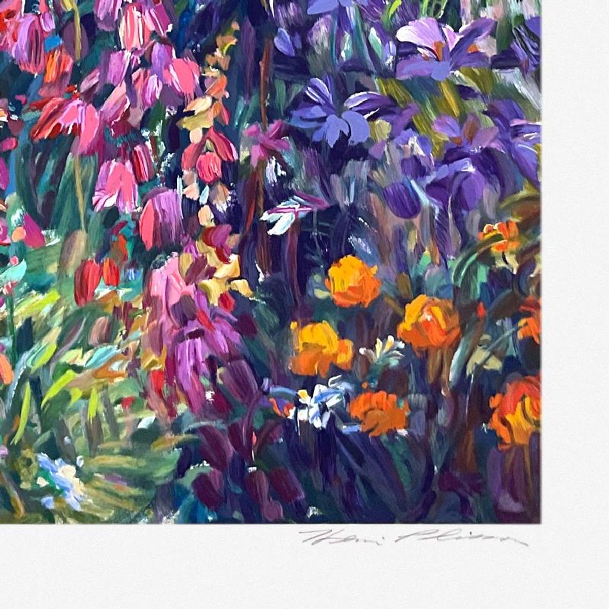 Henri Plisson (1933-2006), "Wildflowers" Limited Edition Serigraph, Numbered and Hand Signed with Letter of Authenticity