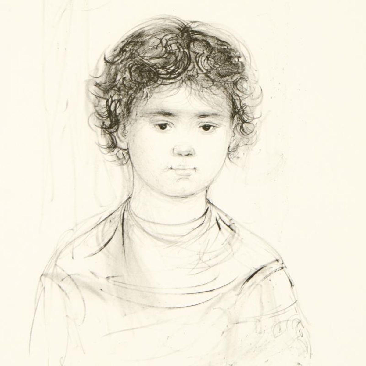 Edna Hibel (1917-2014), "Henri" Limited Edition Lithograph, Numbered and Hand Signed with Certificate of Authenticity.