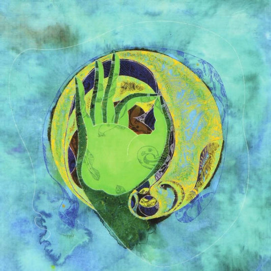 Lu Hong "Mudra Vitarka, Augment" Hand Signed Limited Edition Giclee with Letter of Authenticity.
