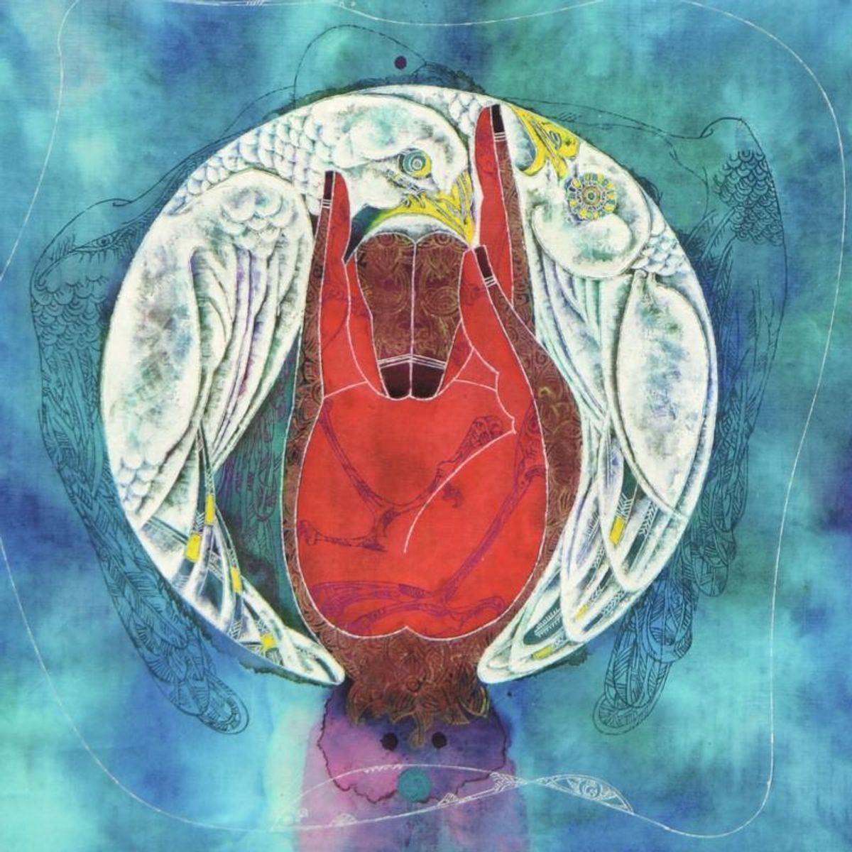 Lu Hong "Mudra Karana, Warding Off Evil" Hand Signed Limited Edition Giclee with Letter of Authenticity.