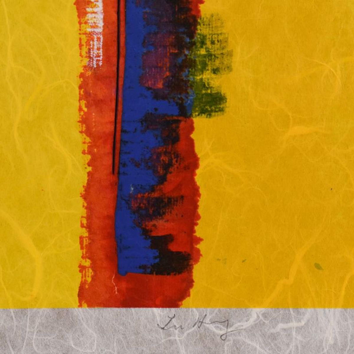 Lu Hong, "Passion of Summer" Limited Edition Serigraph on Rice Paper, Numbered and Hand Signed with Letter of Authenticity