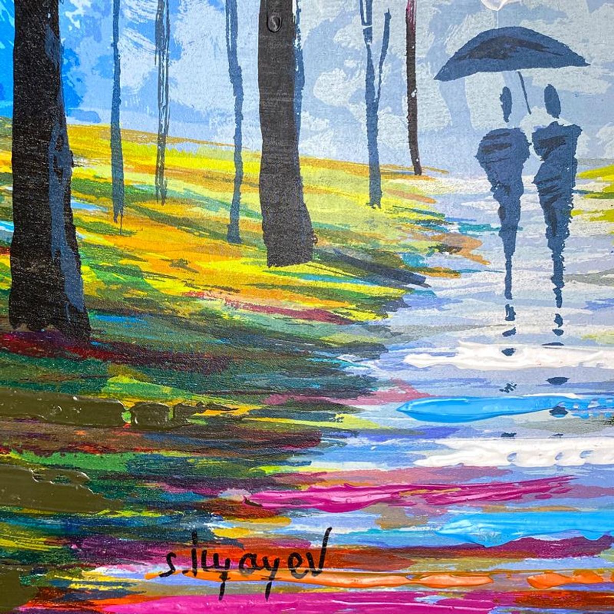 Slava Ilyayev, Hand Embellished Limited Edition Serigraph on Board, Numbered and Hand Signed with Letter of Authenticity.