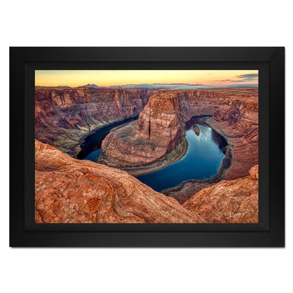 Jongas, "Circle Of Life" Framed Limited Edition Photograph on Canvas, Numbered and Hand Signed with Letter of Authenticity.