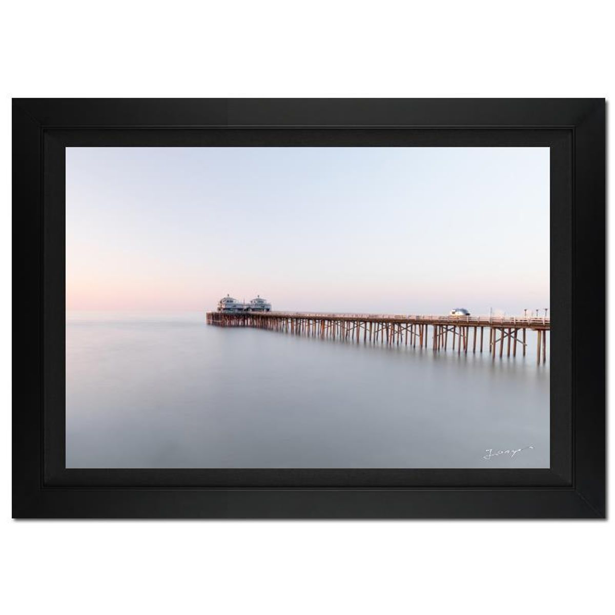 Jongas, "Summer Ice" Framed Limited Edition Photograph on Canvas, Numbered and Hand Signed with Letter of Authenticity.