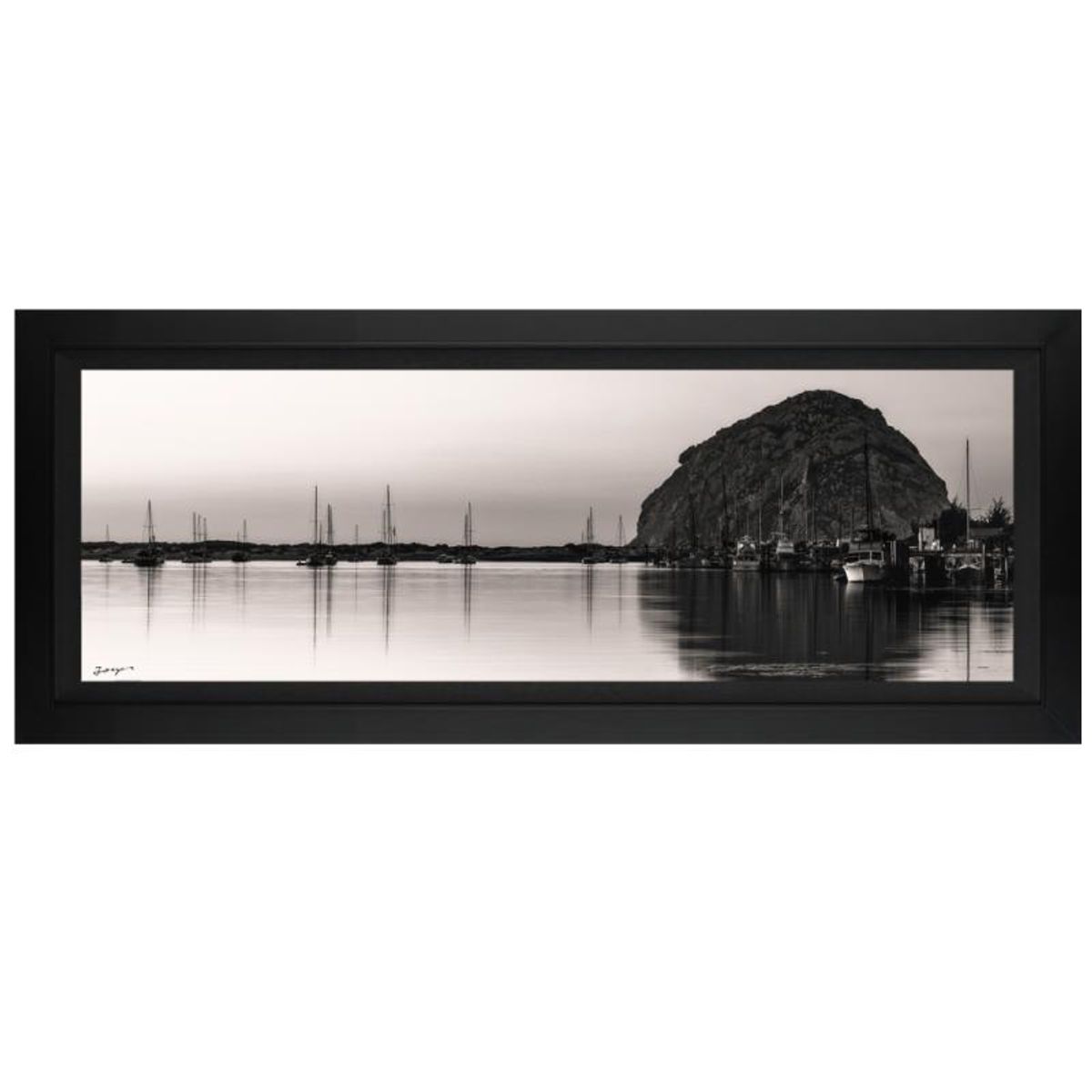 Jongas, "Clarity Bay" Framed Limited Edition on Canvas, Numbered and Hand Signed with Letter of Authenticity.