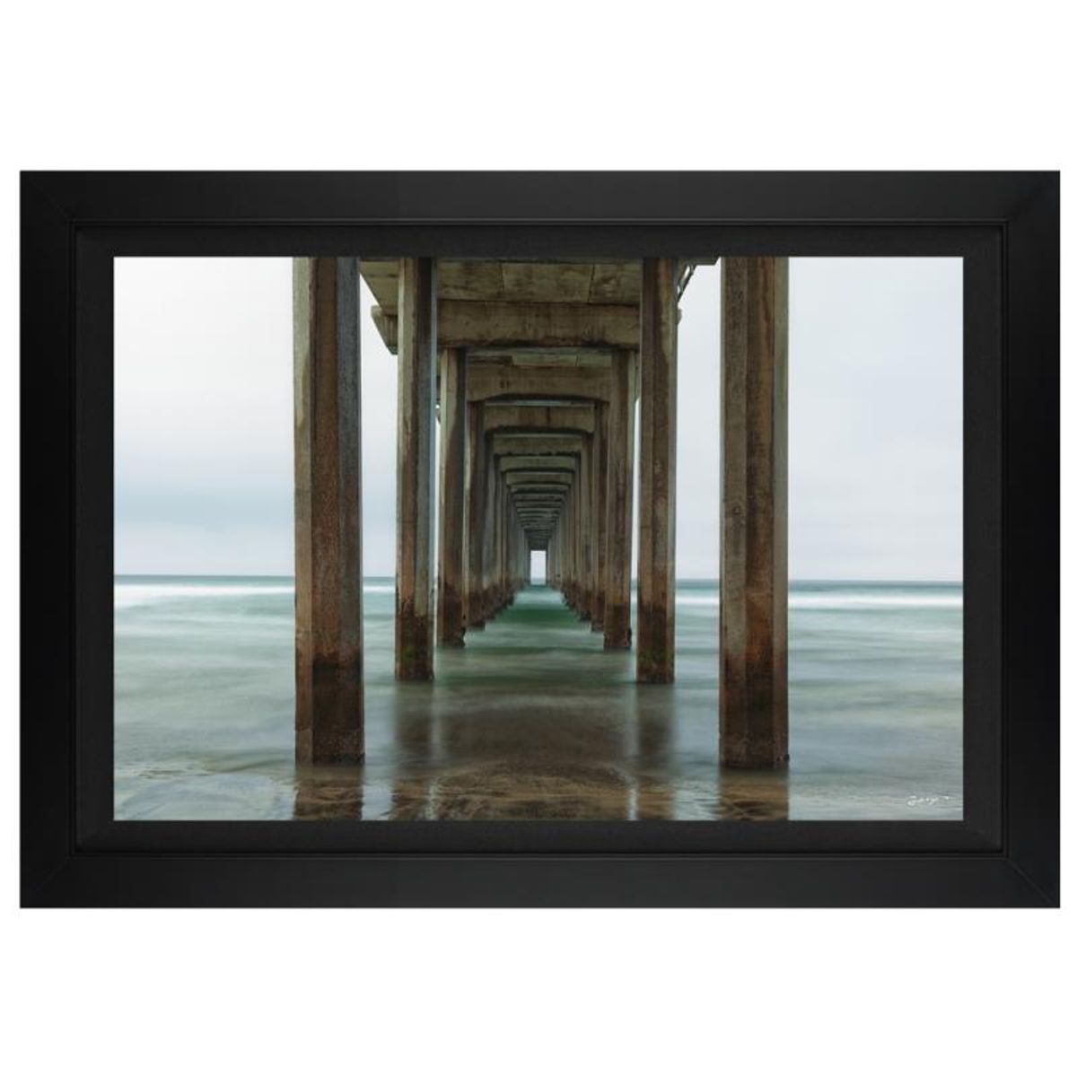 Jongas, "Icy Dreams" Framed Limited Edition on Canvas, Numbered and Hand Signed with Letter of Authenticity.