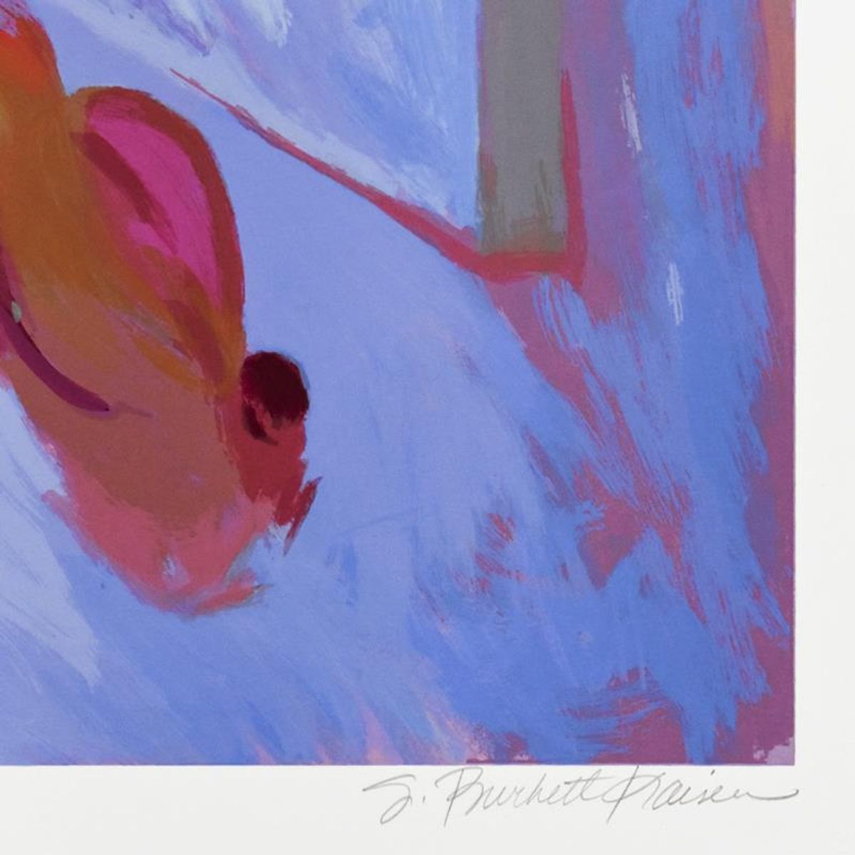 S. Burkett Kaiser, "Bouquet With Cherries" Limited Edition, Numbered and Hand Signed with Letter of Authenticity.