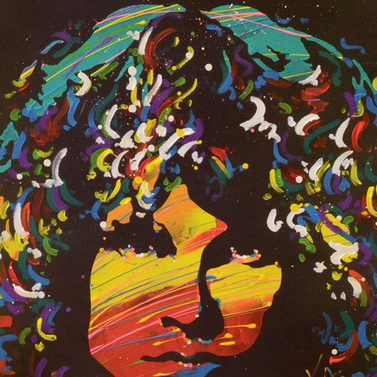 KAT, "Jim Morrison" Limited Edition Lithograph, Numbered and Hand Signed with Certificate of Authenticity.