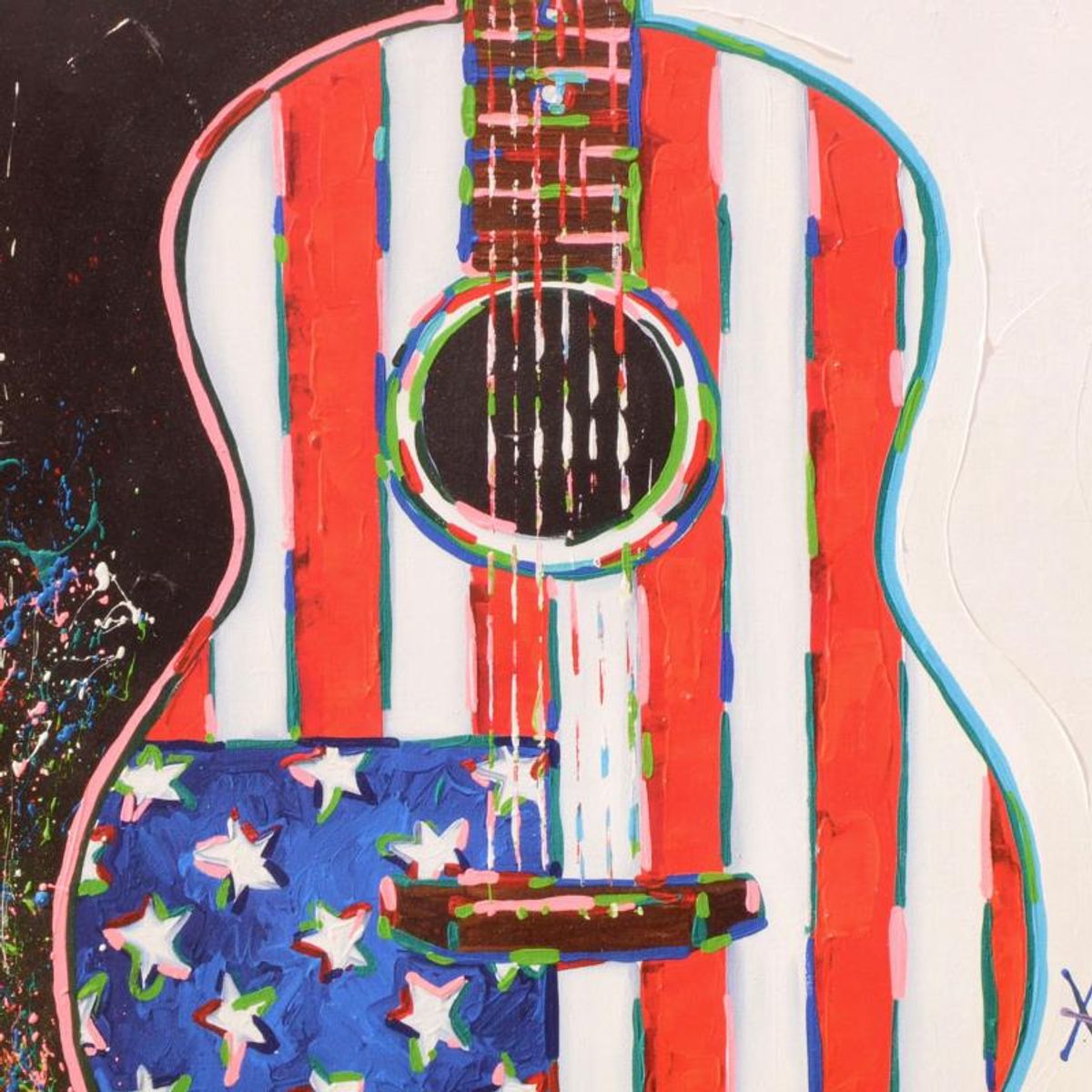 KAT, "American Acoustic" Limited Edition Lithograph, Numbered and Hand Signed with Certificate of Authenticity.