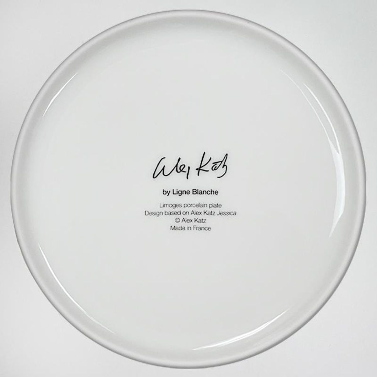 Alex Katz, "Sara Mearns" Framed Limoges Porcelain Plate.