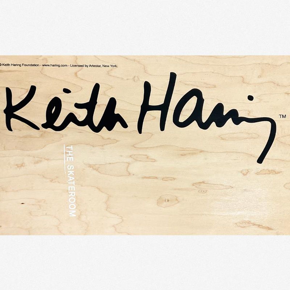 Keith Haring (1958-1990), "Electric" Framed Skateboard Triptych, Plate Signed with Letter of Authenticity.