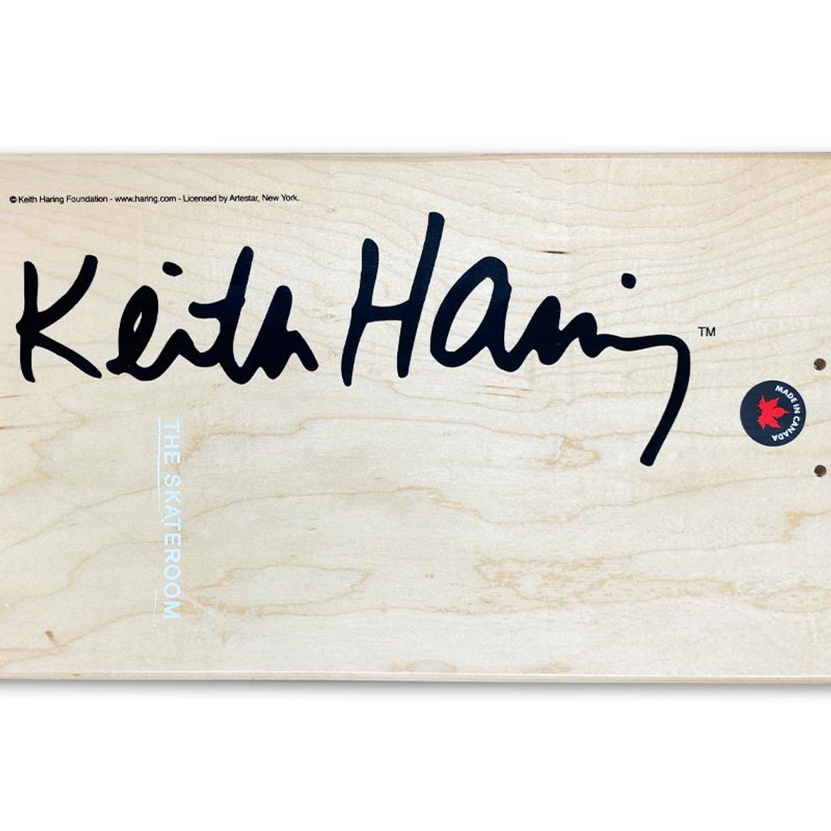 Keith Haring (1958-1990), "Crack Down" Skateboard, Plate Signed with Letter of Authenticity.