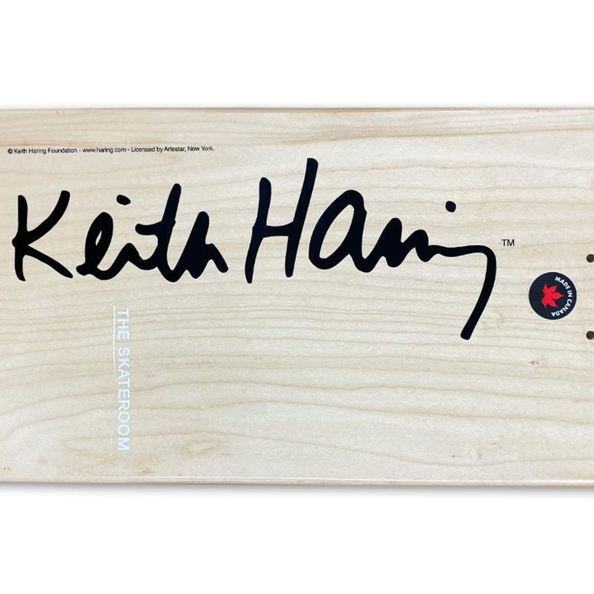 Keith Haring (1958-1990), "Untitled (Inferno)" Skateboard, Plate Signed with Letter of Authenticity.