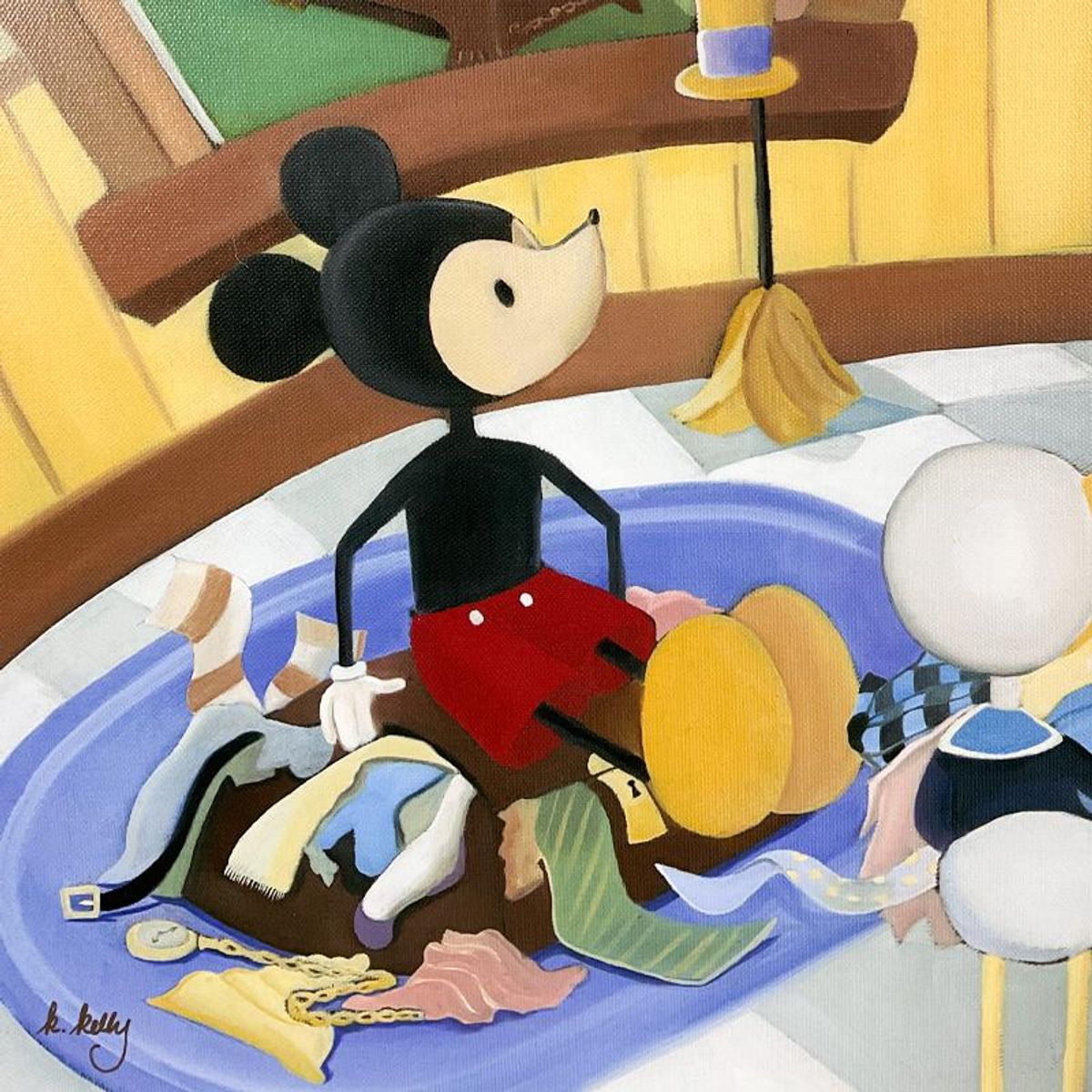 Katie Kelly, "Moving Day" Framed Limited Edition on Canvas from Disney Fine Art, Numbered and Hand Signed with Letter of Authenticity