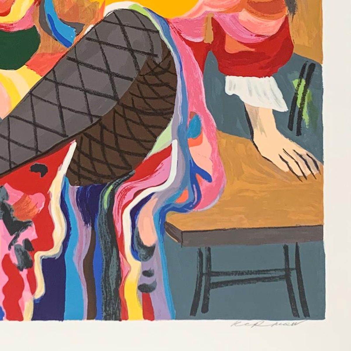 Michael Kerman, "The Parrot" Hand Signed Limited Edition Serigraph on Paper with Letter of Authenticity.