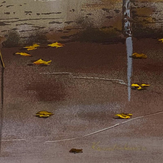 Liudmila Kondakova, "Autumn on the Seine" Limited Edition Serigraph on Gesso Board, Numbered and Hand Signed with Certificate of Authenticity