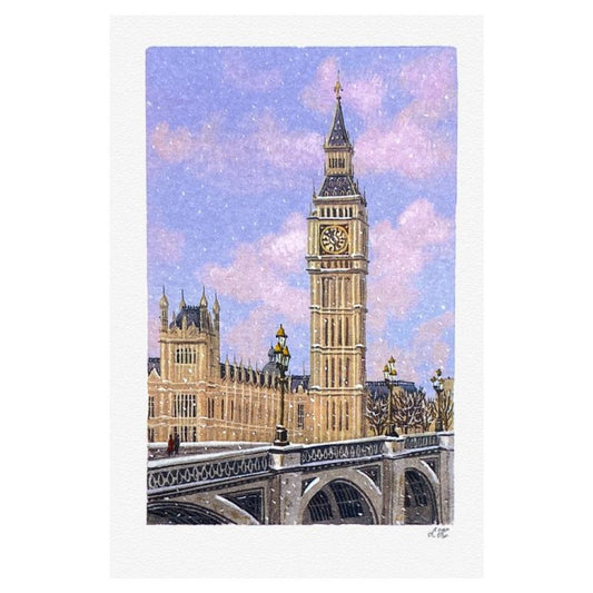 Liudmila Kondakova, "Big Ben" Limited Edition Lithograph, Numbered and Hand Signed with Letter of Authenticity