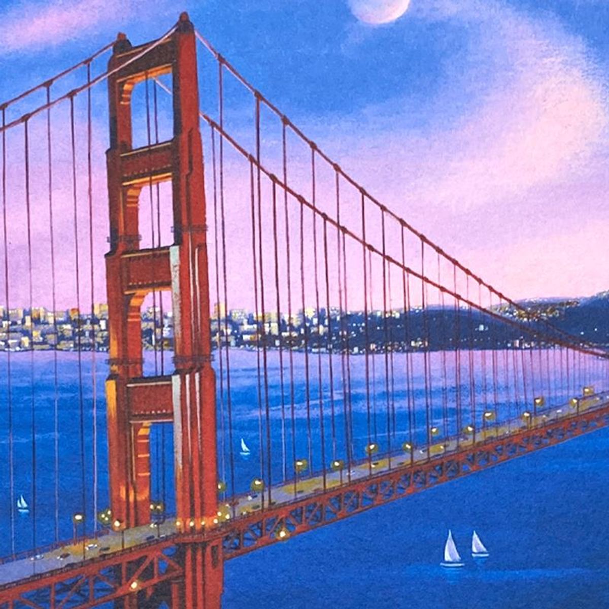 Liudmila Kondakova, "Golden Gate" Limited Edition Lithograph, Numbered and Hand Signed with Certificate of Authenticity