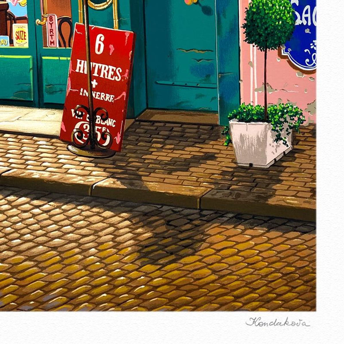 Liudmila Kondakova, "La Cremaillere (Paris Days and Nights)" Limited Edition Serigraph, Numbered and Hand Signed with Letter of Authenticity