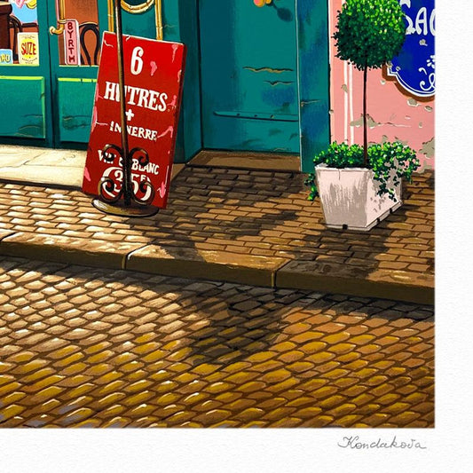 Liudmila Kondakova, "La Cremaillere (Paris Days and Nights)" Limited Edition Serigraph, Numbered and Hand Signed with Letter of Authenticity