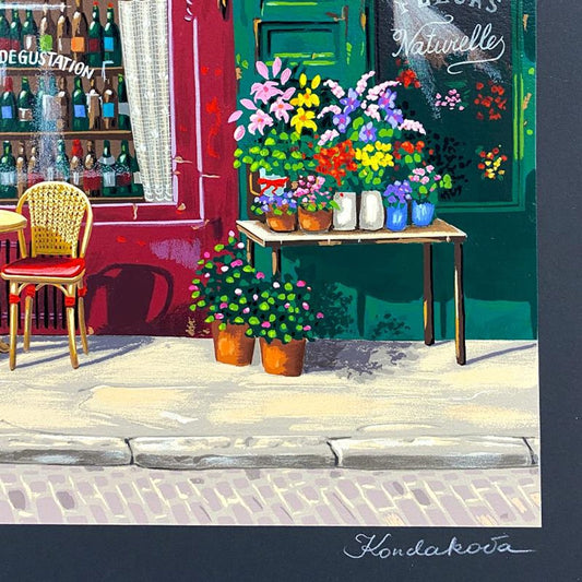 Liudmila Kondakova, "Les Rives de Notre Dame" Limited Edition Serigraph, Numbered and Hand Signed with Certificate of Authenticity
