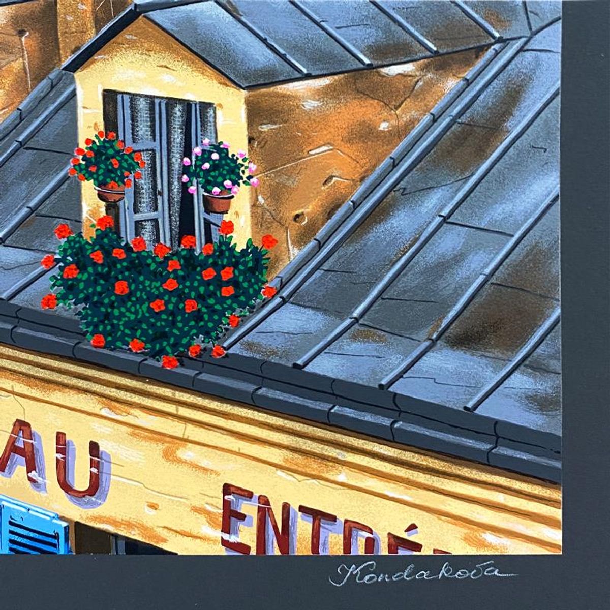 Liudmila Kondakova, "Paris Morning (Rooftops of Paris)" Limited Edition Serigraph, Numbered and Hand Signed with Letter of Authenticity