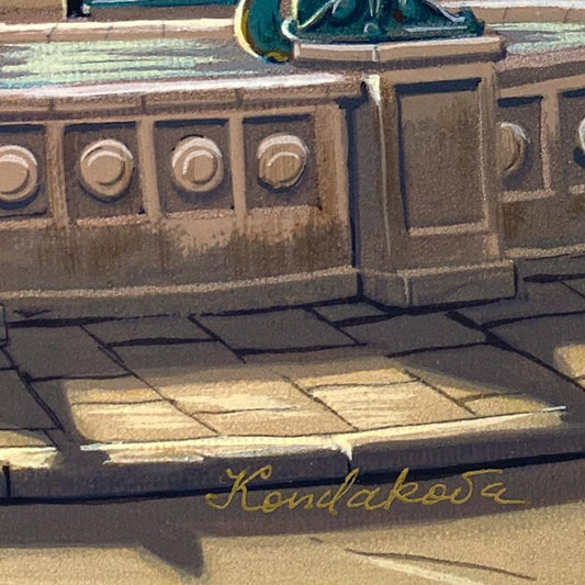 Liudmila Kondakova, "Place de la Concorde (Toujours Paris)" Limited Edition Serigraph on Gesso Board, Numbered and Hand Signed with Letter of Authenticity