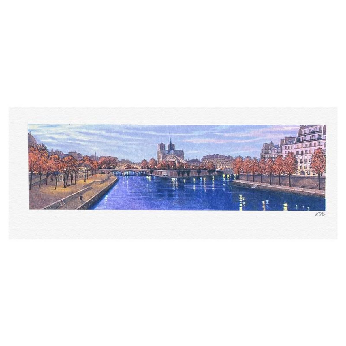 Liudmila Kondakova, "Pont de la Tournelle" Limited Edition Lithograph, Numbered and Hand Signed with Letter of Authenticity