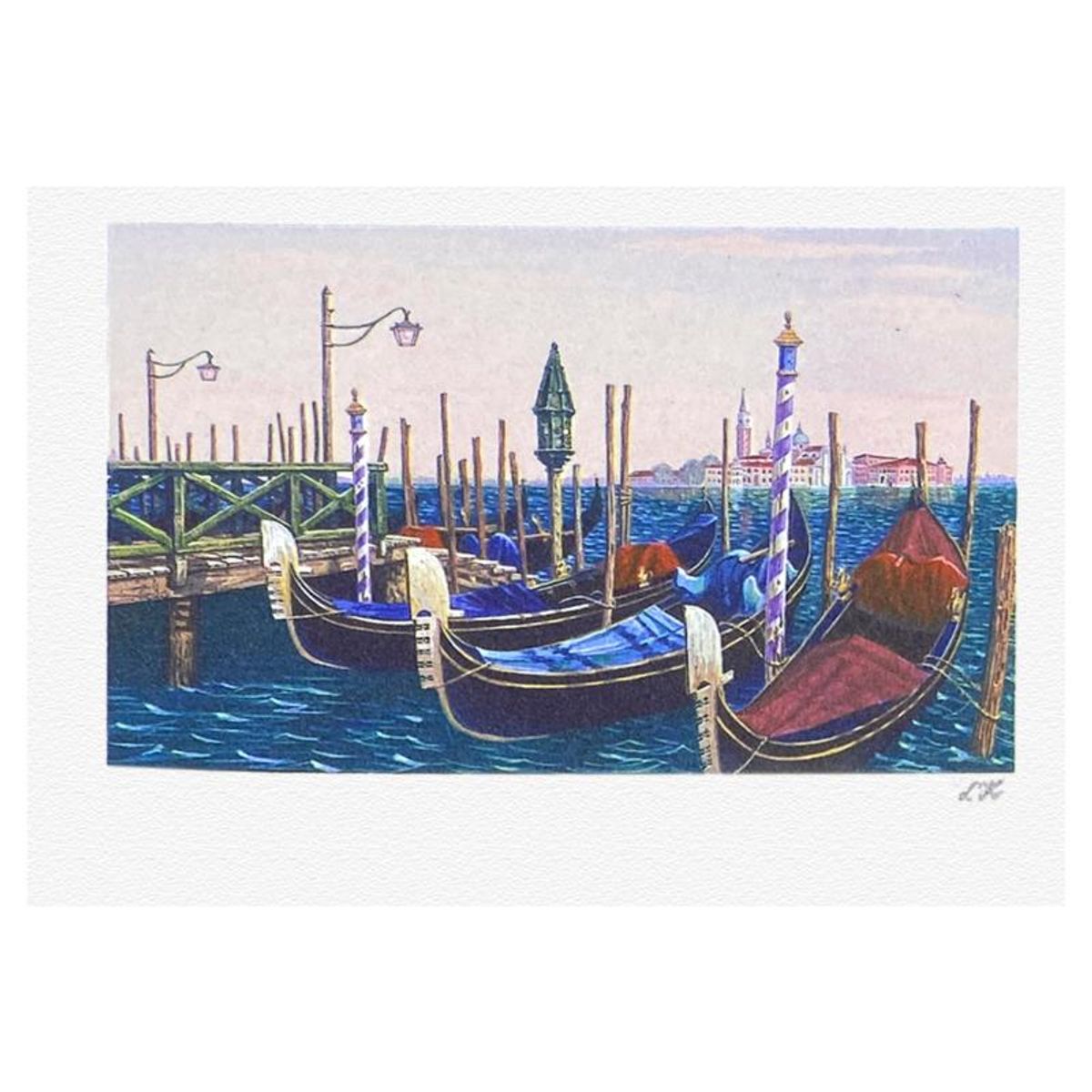 Liudmila Kondakova, "San Giorgio" Limited Edition Lithograph, Numbered and Hand Signed with Letter of Authenticity