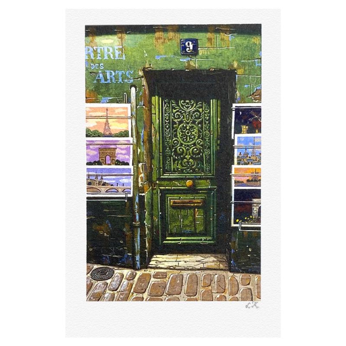 Liudmila Kondakova, "The Green Door" Limited Edition Lithograph, Numbered and Hand Signed with Letter of Authenticity