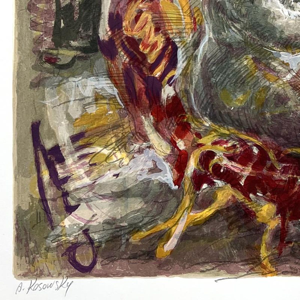 Avinoam Kosowsky, Hand Signed, Numbered Limited Edition with Letter of Authenticity.