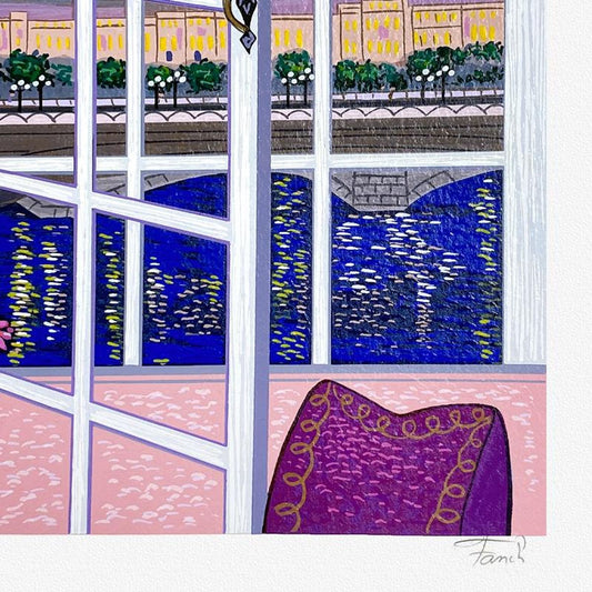 Fanch Ledan, "Pont Alexandre III" Limited Edition Serigraph, AP Numbered and Hand Signed with Letter of Authenticity