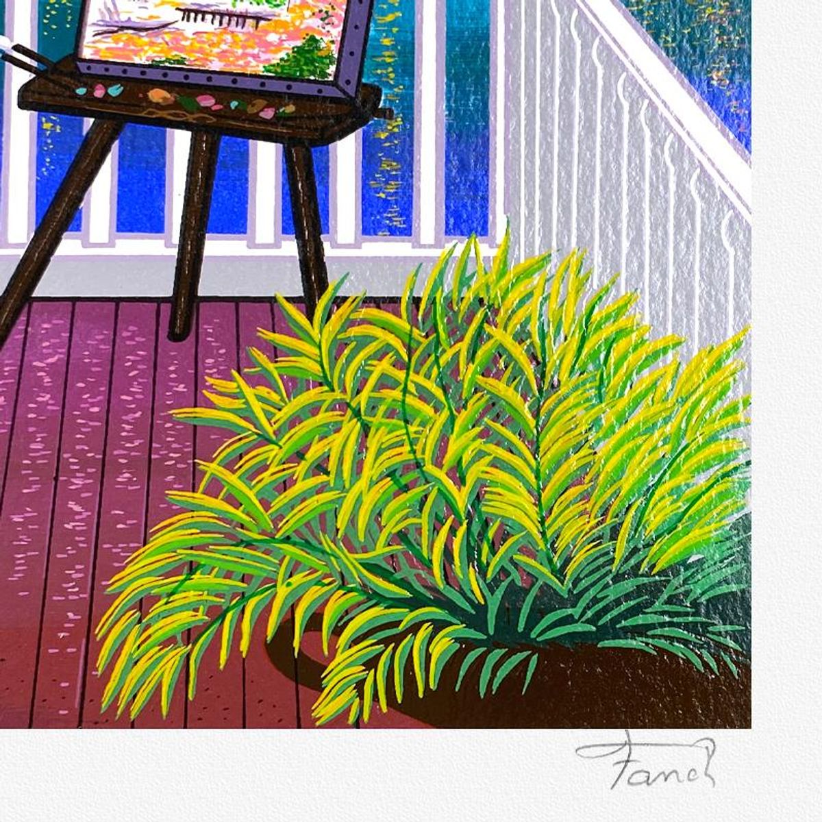 Fanch Ledan, "Signac A St Tropez" Limited Edition Serigraph, AP Numbered and Hand Signed with Letter of Authenticity