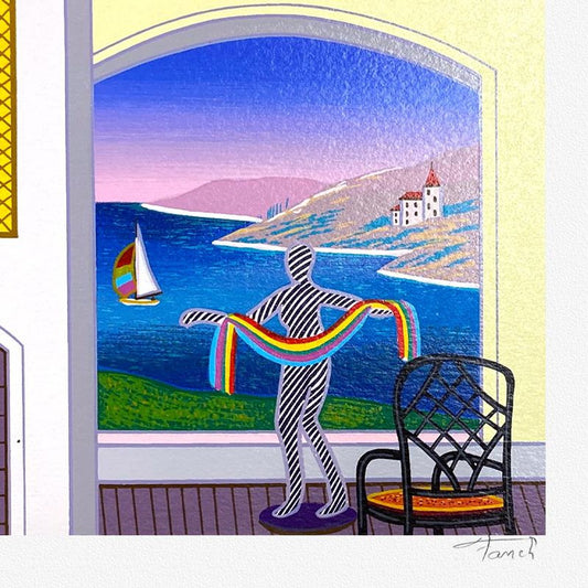 Fanch Ledan, "Interior with Leger" Limited Edition Serigraph, EA Numbered and Hand Signed with Letter of Authenticity