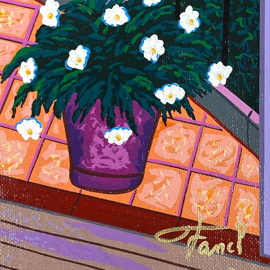 Fanch Ledan, "Interior with Magritte" Limited Edition Serigraph on Canvas, AP Numbered Inverso and Hand Signed with Letter of Authenticity